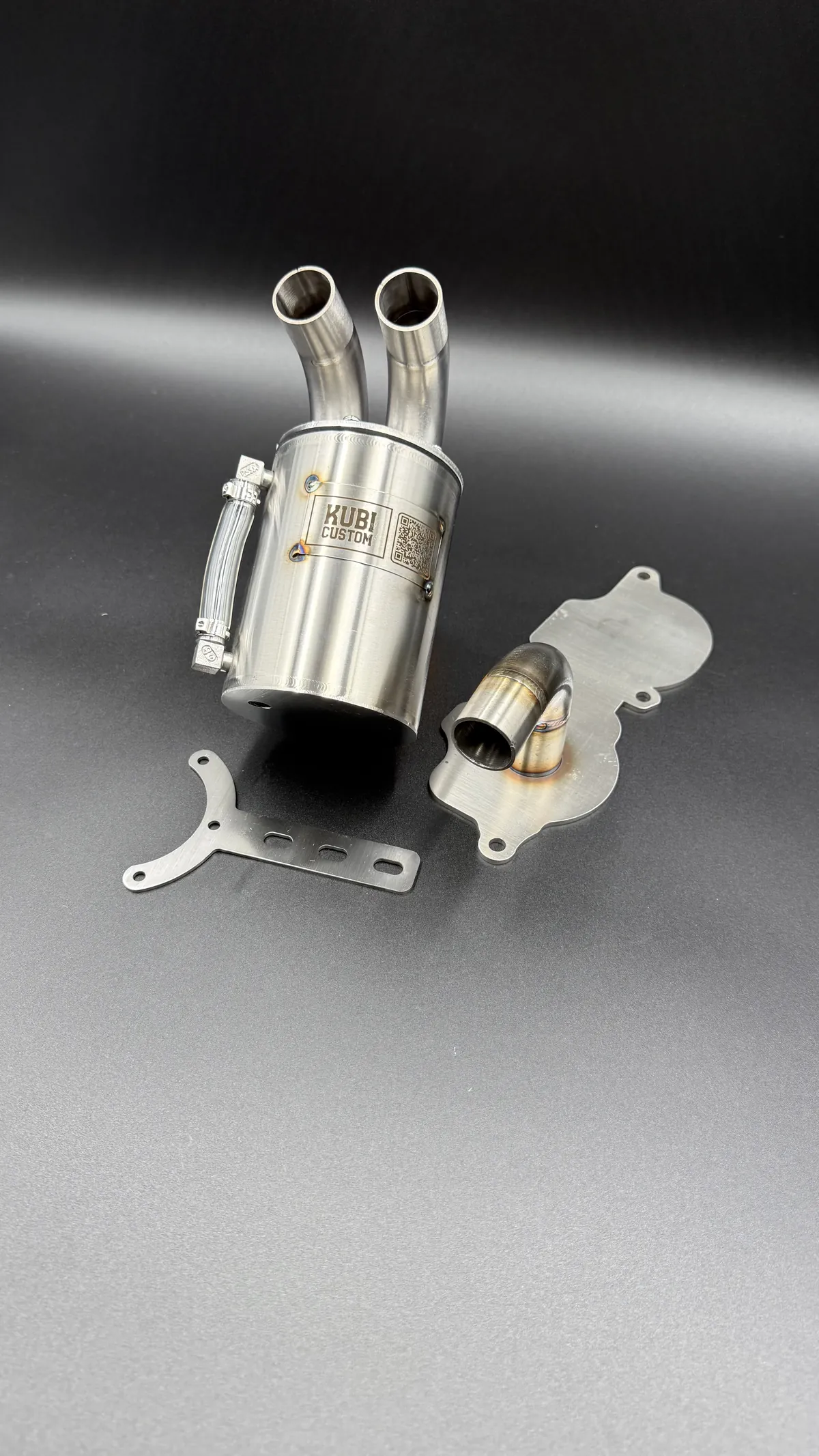 OIL CATCH TANK (SEPARATOR OLEJU) 25mm + adapter odmy (króciec 25mm) do silnika BMW M47 M57 (wersja z jednym turbo) - obrazek 3
