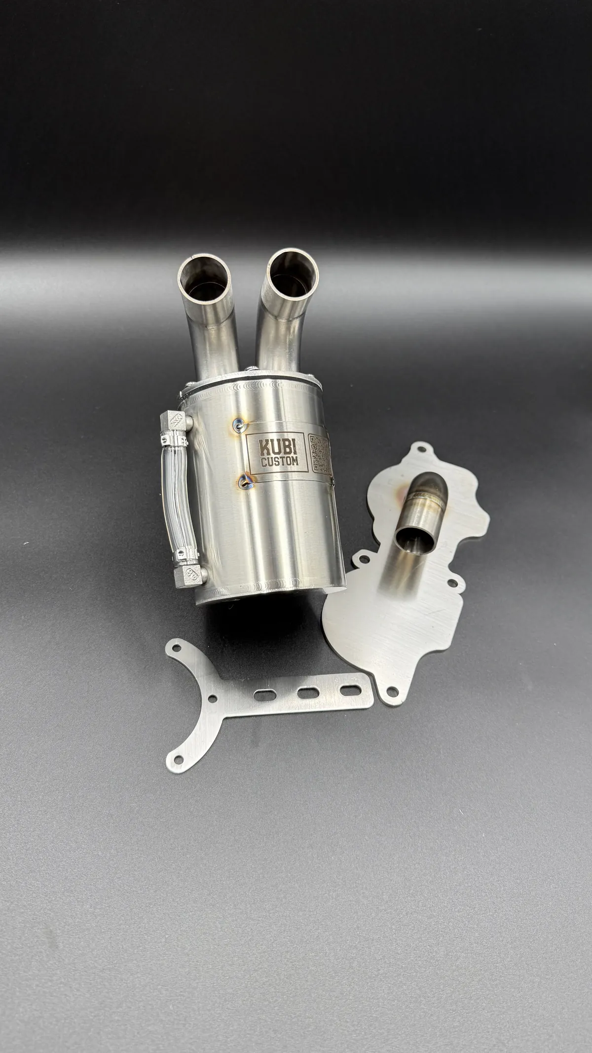 OIL CATCH TANK (SEPARATOR OLEJU) 25mm + adapter odmy (króciec 25mm) do silnika BMW M47 M57 (wersja z jednym turbo) - obrazek 7